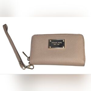 Michael Kors Jet Set Saffiano Leather Wristlet Wallet